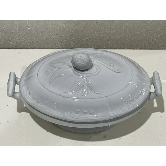 Antique 1865-1882 Meakin & Co England White Ironstone Vegetable Tureen Serving - Picture 4 of 13